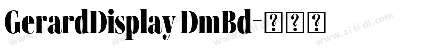 GerardDisplay DmBd字体转换